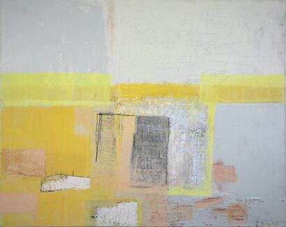 Yellow and other silences - a Paint Artowrk by Marisela Aguilar Salas